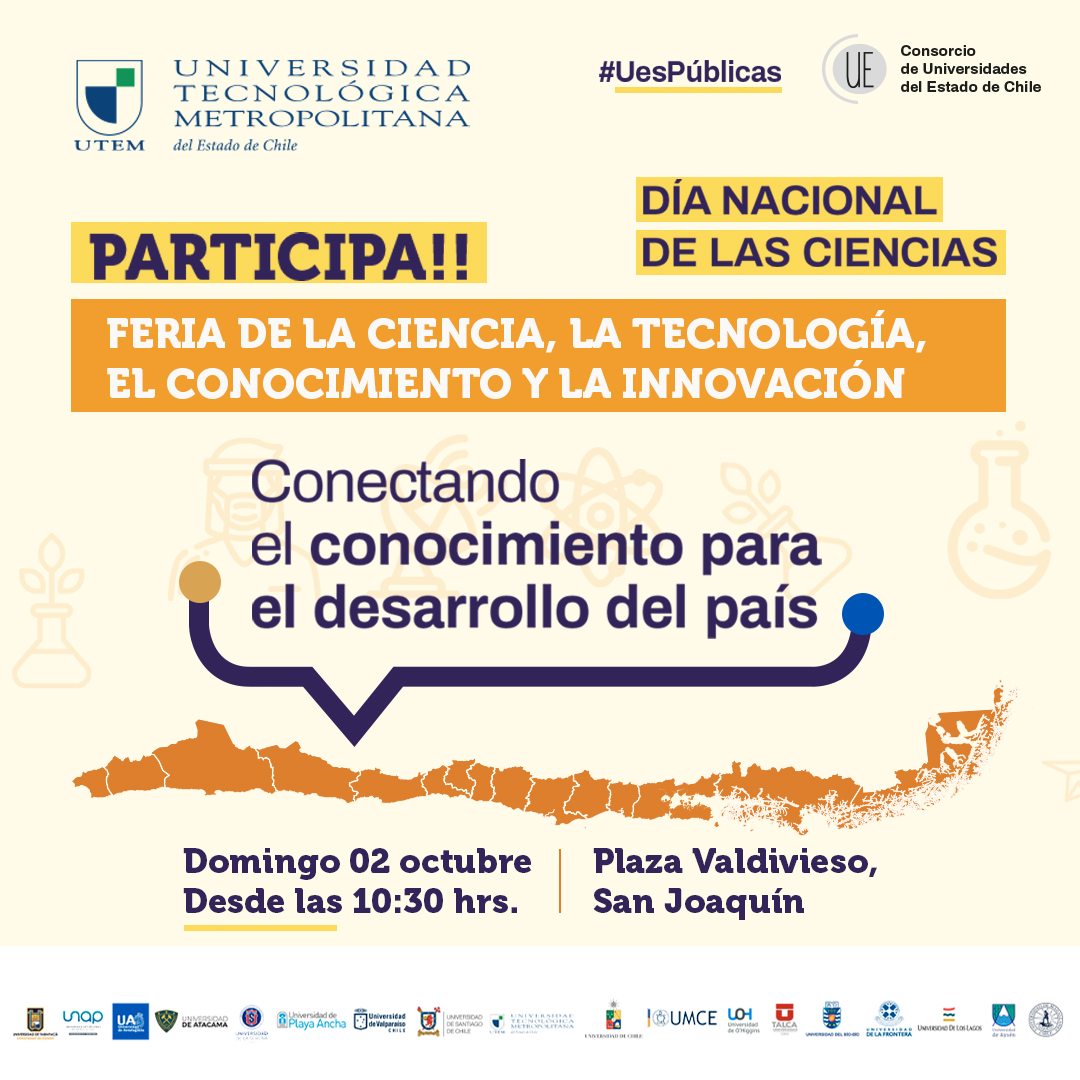 Invitación Feria de la Ciencia, Investigación, Conocimiento e Innovación 2022